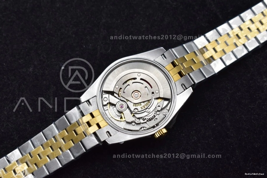 Ladies White YG Bracelet President 31 550 Dial 278271 Steel DateJust Markers Roman Lightweight GSF 316L on 1008